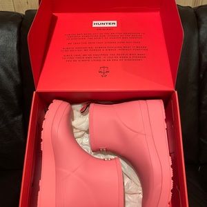 Pink Hunter boots